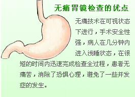 无痛胃镜检查的优点
